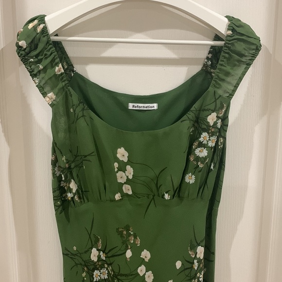 Reformation Demy Dress. Color:Lomita. Size XL. - Picture 5 of 10